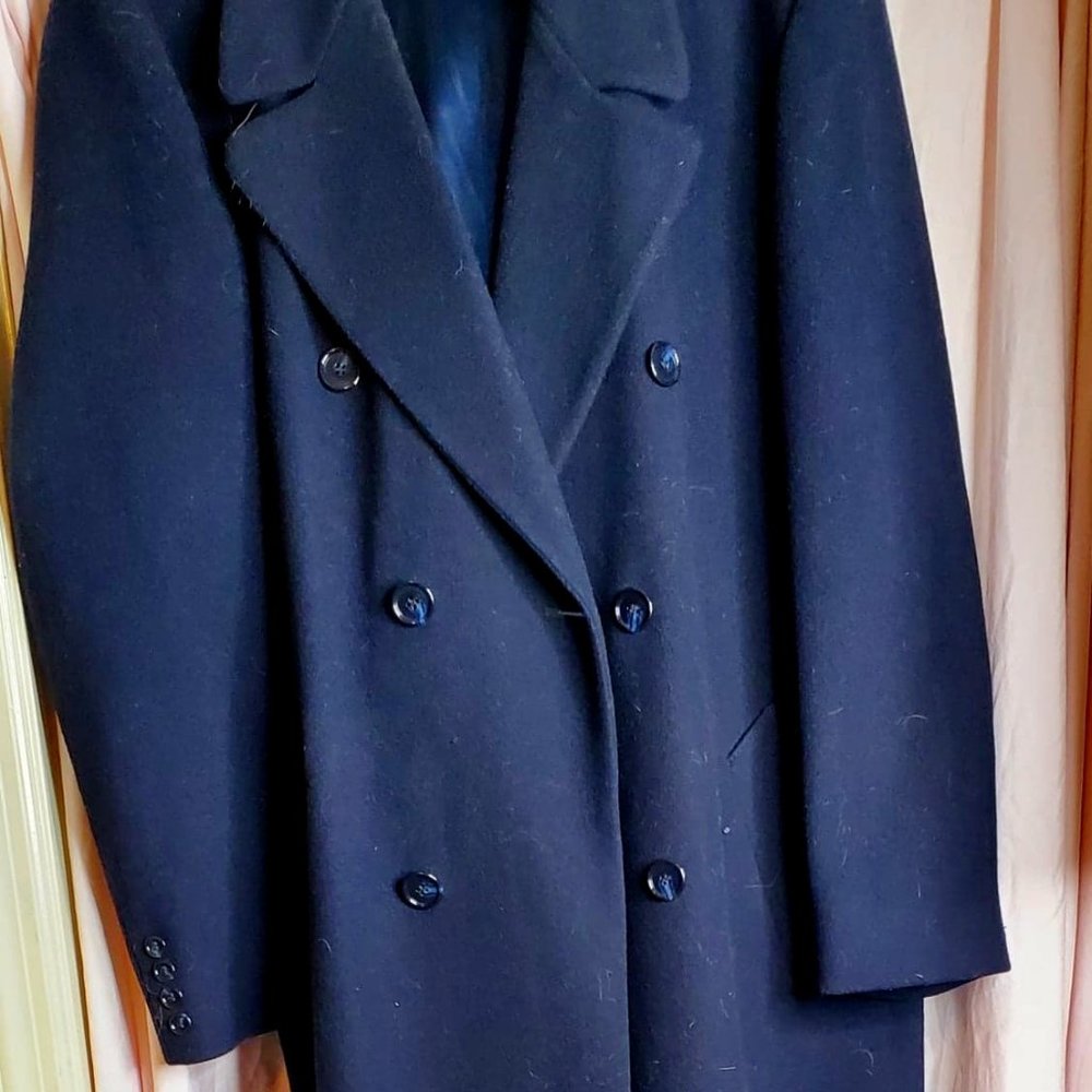 Vintage London Fog Men’s Wool Long Pea Coat